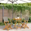 vidaXL Ensemble de bistro 3 pcs gris résine tressée et bois massif