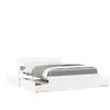 vidaXL Lit avec tiroirs et matelas blanc 140x200 cm bois massif de pin