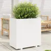 vidaXL Jardinière blanc 70x40x72,5 cm bois de pin massif