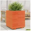 vidaXL Jardinière cire marron 60x60x72,5 cm bois de pin massif