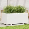 vidaXL Jardinière blanc 110x60x49,5 cm bois de pin massif