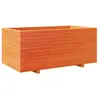 vidaXL Jardinière cire marron 110x60x49,5 cm bois de pin massif