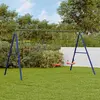vidaXL Jeu de balançoire extérieur avec balançoires trapèze et échelle
