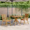 vidaXL Ensemble à manger de jardin 3 pcs Bois d'acacia solide