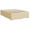 vidaXL Vidaxl Cadre De Lit Sans Matelas Crème 160x200 Cm Tissu
