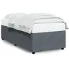 vidaXL Vidaxl Cadre De Lit Sans Matelas Gris Foncé 100x200 Cm Velours