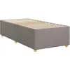 vidaXL Cadre de lit Taupe 100x200 cm Tissu