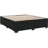 vidaXL Vidaxl Cadre De Lit Sans Matelas Noir 200x200 Cm Velours