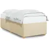 vidaXL Cadre de lit Crème 80x200 cm Tissu