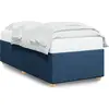 vidaXL Cadre de lit Bleu 80x200 cm Tissu