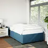 vidaXL Cadre de lit bleu 120x190 cm velours