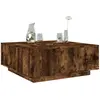 vidaXL Table basse chêne fumé 100x100x40 cm bois d'ingénierie