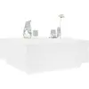 vidaXL Table basse blanc 100x100x40 cm bois d'ingénierie