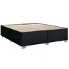 vidaXL Cadre de Lit Noir 200x200 cm Tissu