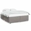 vidaXL Cadre de lit Taupe 200x200 cm Tissu