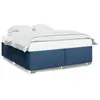 vidaXL Cadre de lit Bleu 180 x 200 cm Tissu