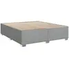 vidaXL Cadre de lit Gris clair 200x200 cm Tissu