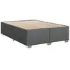 vidaXL Cadre de lit Gris foncé 160 x 200 cm Tissu