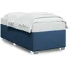 vidaXL Cadre de lit Bleu 100 x 200 cm Tissu