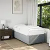 vidaXL Cadre de lit Gris clair 90x200 cm Tissu