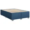 vidaXL Cadre de lit Bleu 160x200 cm Tissu