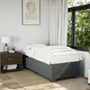 vidaXL Cadre de lit Gris foncé 80x200 cm Tissu