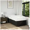 vidaXL Cadre de lit Noir 80x200 cm Tissu