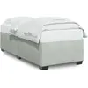 vidaXL Cadre de lit sans matelas gris clair 90x190 cm velours 3284601