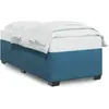 vidaXL Cadre de lit bleu 90x190 cm velours