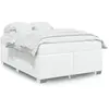 vidaXL Cadre de lit Blanc 140x200 cm Similicuir