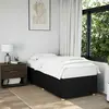 vidaXL Vidaxl Cadre De Lit Sans Matelas Noir 90x190 Cm Tissu