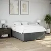 vidaXL Vidaxl Cadre De Lit Sans Matelas Gris Foncé 140x200 Cm Tissu