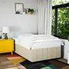 vidaXL Vidaxl Cadre De Lit Sans Matelas Crème 120x200 Cm Tissu
