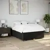 vidaXL Cadre de lit sans matelas noir 140x190 cm tissu 3284834