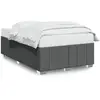 vidaXL Vidaxl Cadre De Lit Sans Matelas Gris Foncé 120x200 Cm Tissu