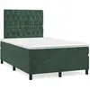 vidaXL Sommier à lattes de lit avec matelas vert foncé 120x190 cm