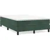 vidaXL Sommier à lattes de lit avec matelas vert foncé 120x190 cm