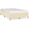 vidaXL Cadre de lit crème 120x190 cm tissu