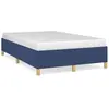 vidaXL Cadre de lit bleu 120x190 cm tissu