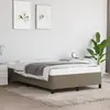 vidaXL Cadre de lit taupe 120x190 cm tissu