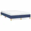 vidaXL Cadre de lit bleu 120x190 cm tissu