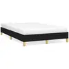 vidaXL Cadre de lit noir 120x190 cm tissu