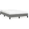 vidaXL Cadre de lit gris foncé 120x190 cm tissu