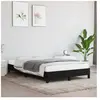 vidaXL Cadre de lit noir 120x190 cm tissu
