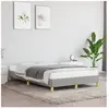 vidaXL Cadre de lit gris clair 120x190 cm tissu