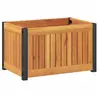 vidaXL Jardinière 45x30x27,5 cm bois massif d'acacia et acier