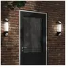 vidaXL Applique murale d'extérieur noir acier inoxydable