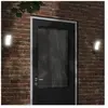 vidaXL Appliques murales LED d'extérieur 2 pcs noir