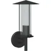 vidaXL Applique murale d'extérieur noir acier inoxydable