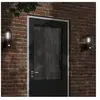 vidaXL Applique murale d'extérieur avec capteur noir acier inoxydable